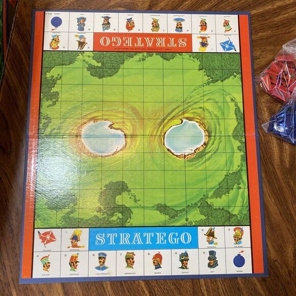 Vtg 1961 Stratego Family Board Game War Strategy 4916 100% Complete Rough Box - Picture 9 of 16
